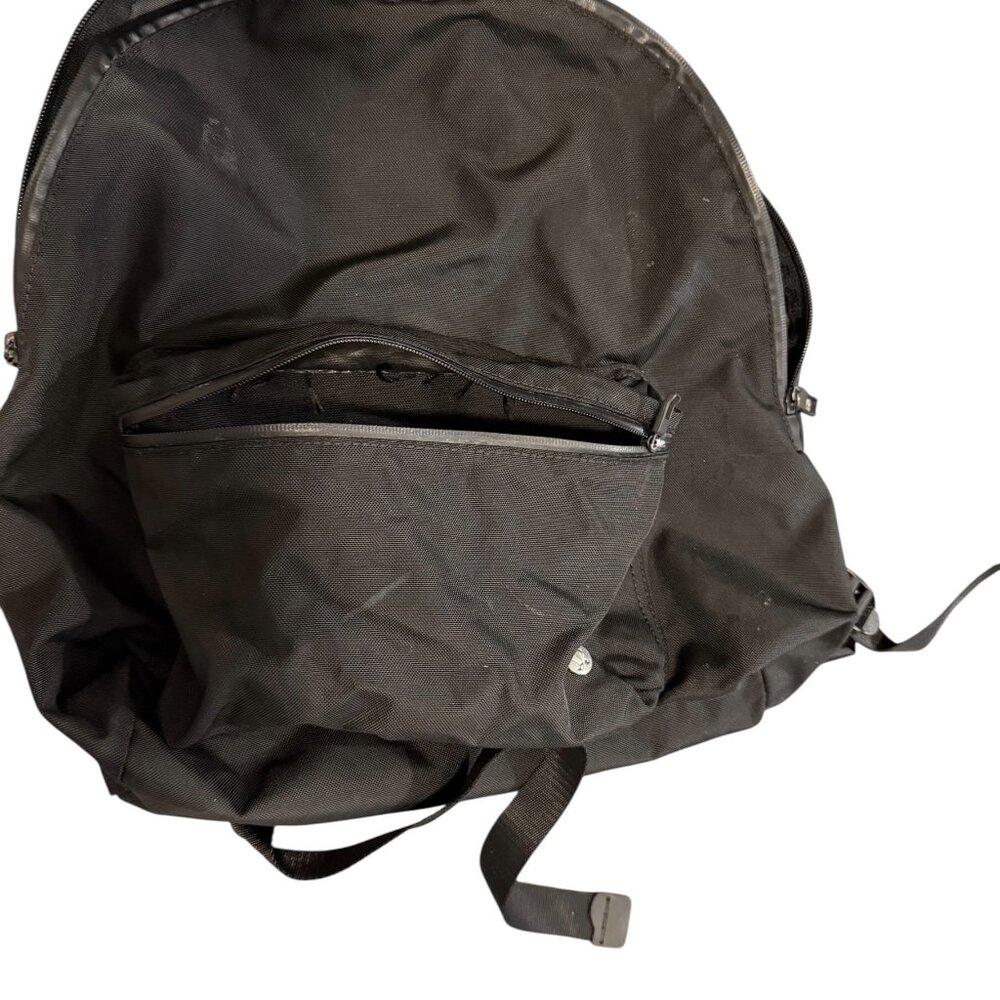Lululemon Black Zipper Backpack With Single Front… - image 6